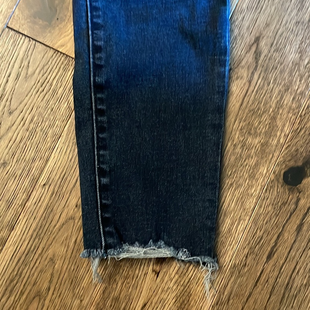 Express Women's Deep Blue High Rise Skinny Jeans - Picture 9 of 16